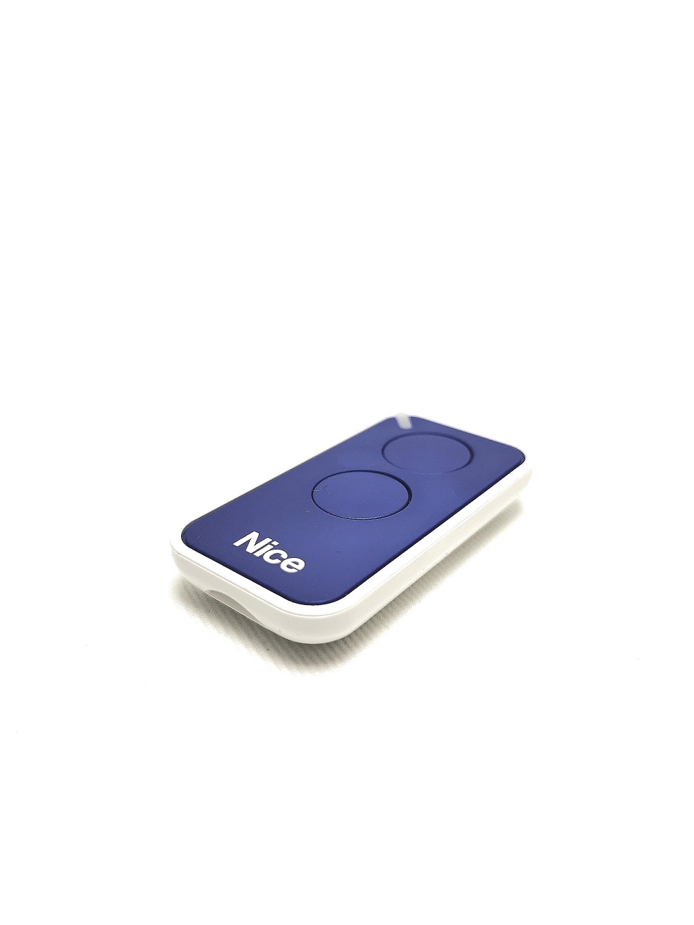 Télécommande Nice INTI2B bleue miniaturisée – 2 canaux - Fréquence 433Mhz - Programmation simple permettant la gestion de tous les automatismes.
