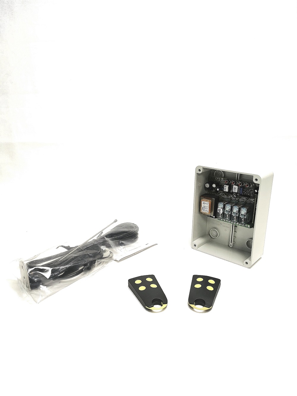 Kit radio Damik Nice Automatisme – KITJARDIN 1 récepteur + 2 émetteurs 4 boutons + 1 antenne